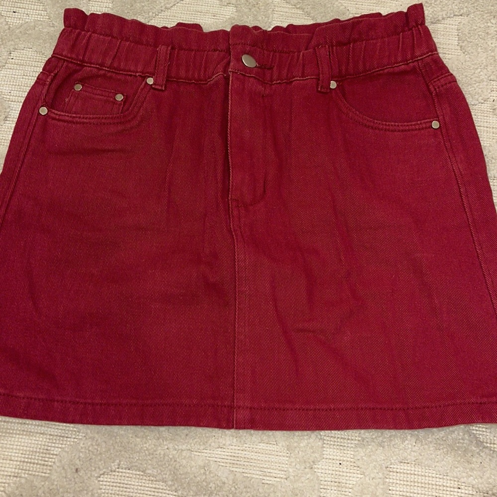 Burgundy Skirt